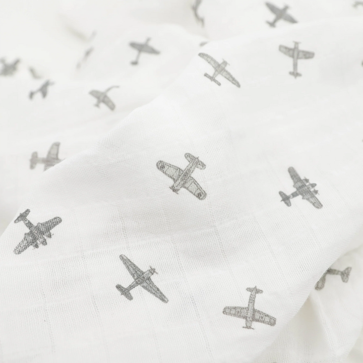 Planes Organic Cotton Muslin Swaddles 2PK