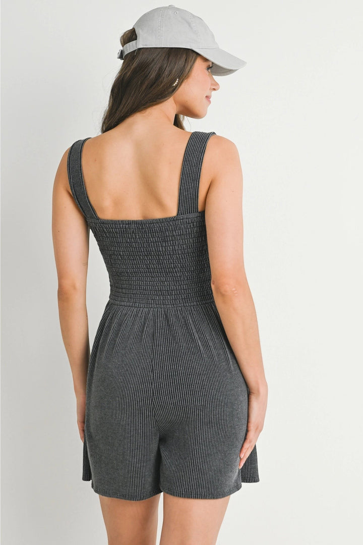 Remi Romper - Charcoal