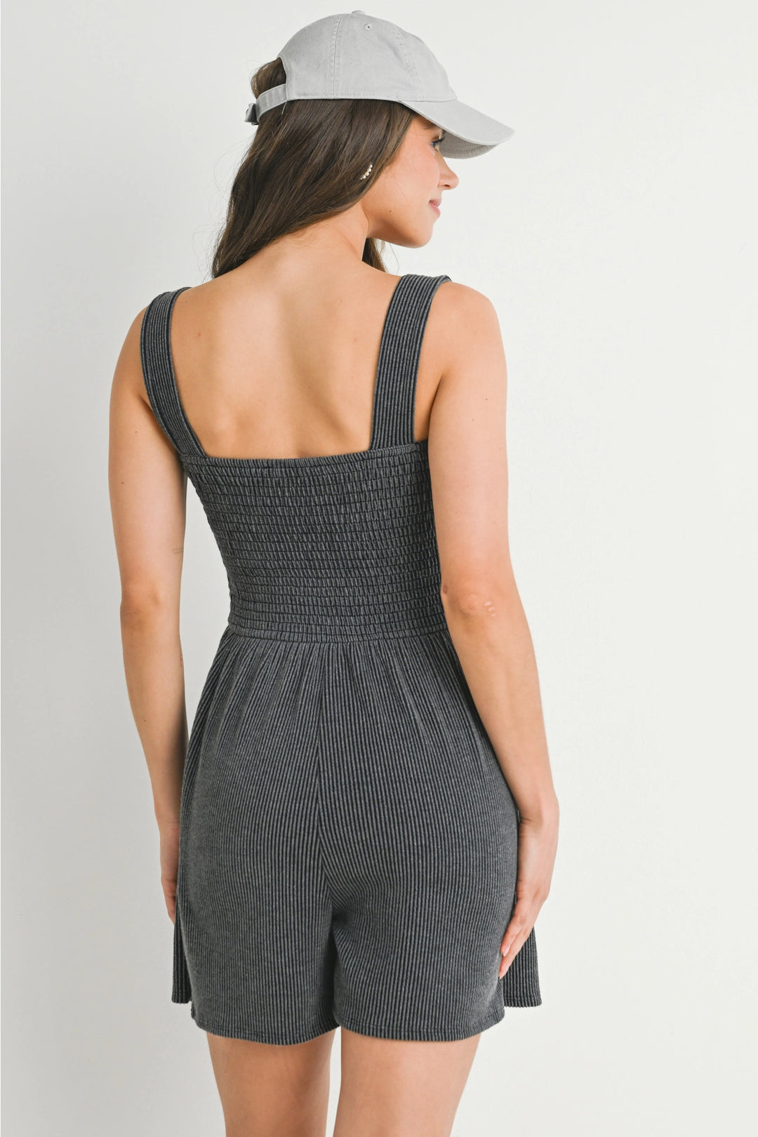 Remi Romper - Charcoal