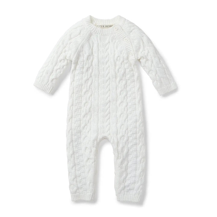 Cable Knit Sweater Romper