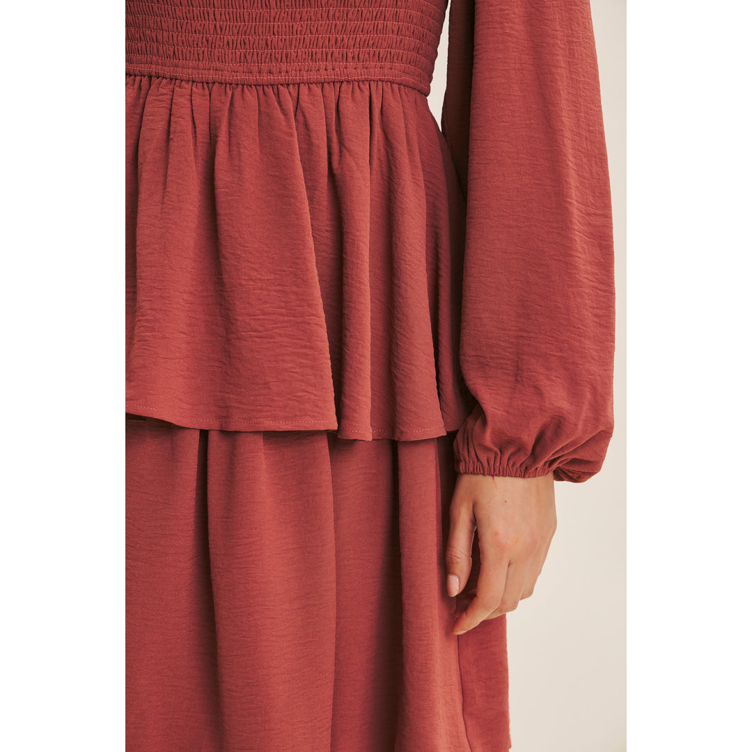 Sabrina Dress - Rust