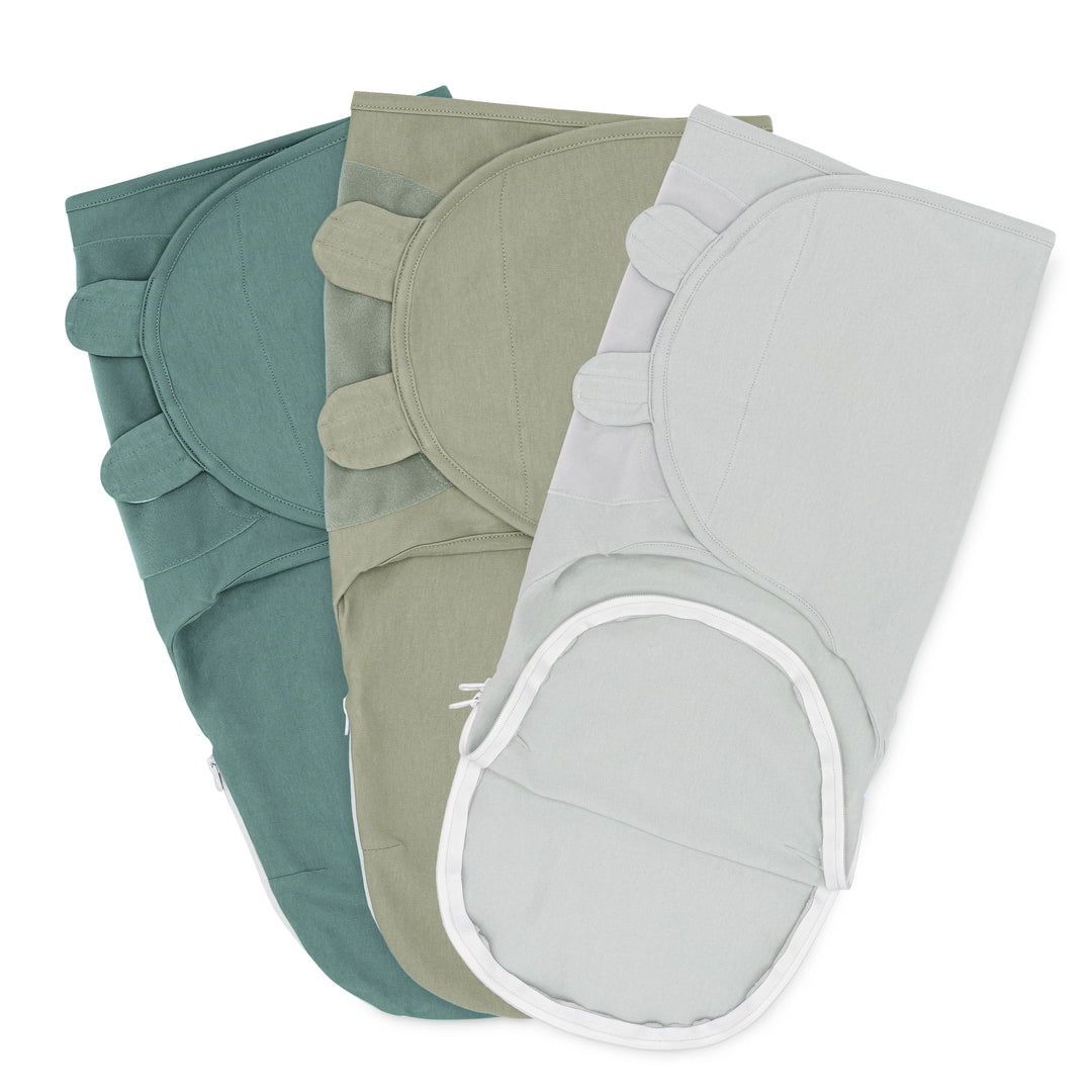Swaddle Blankets w/Zipper - 3 PK