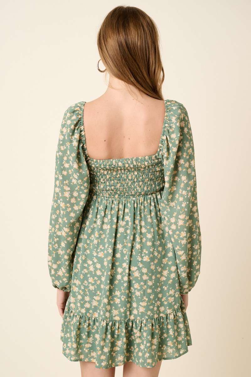 Freya Dress - Sage