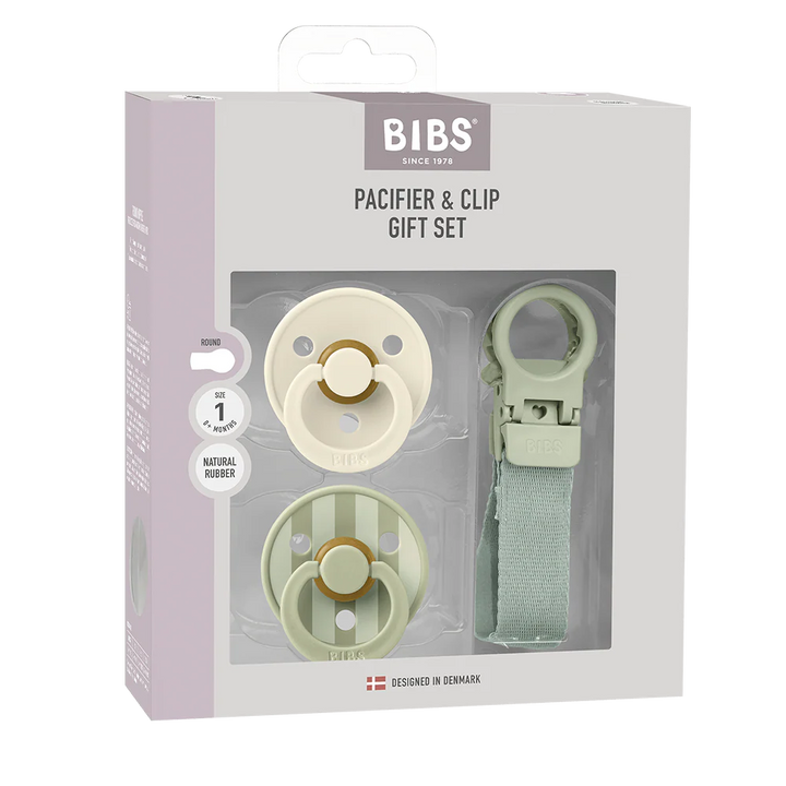 Paci & Clip Gift Set - Sage