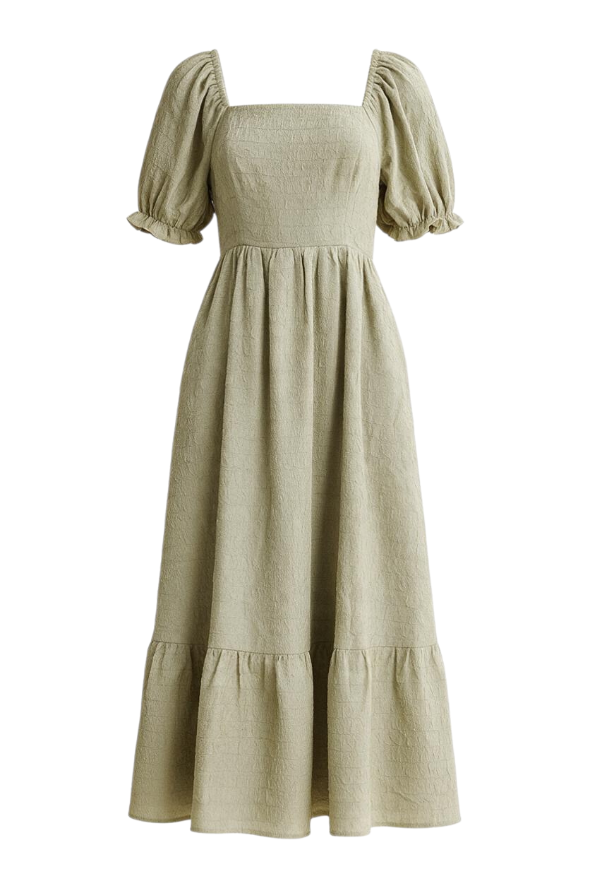 Grace Dress - Sage/Ivory