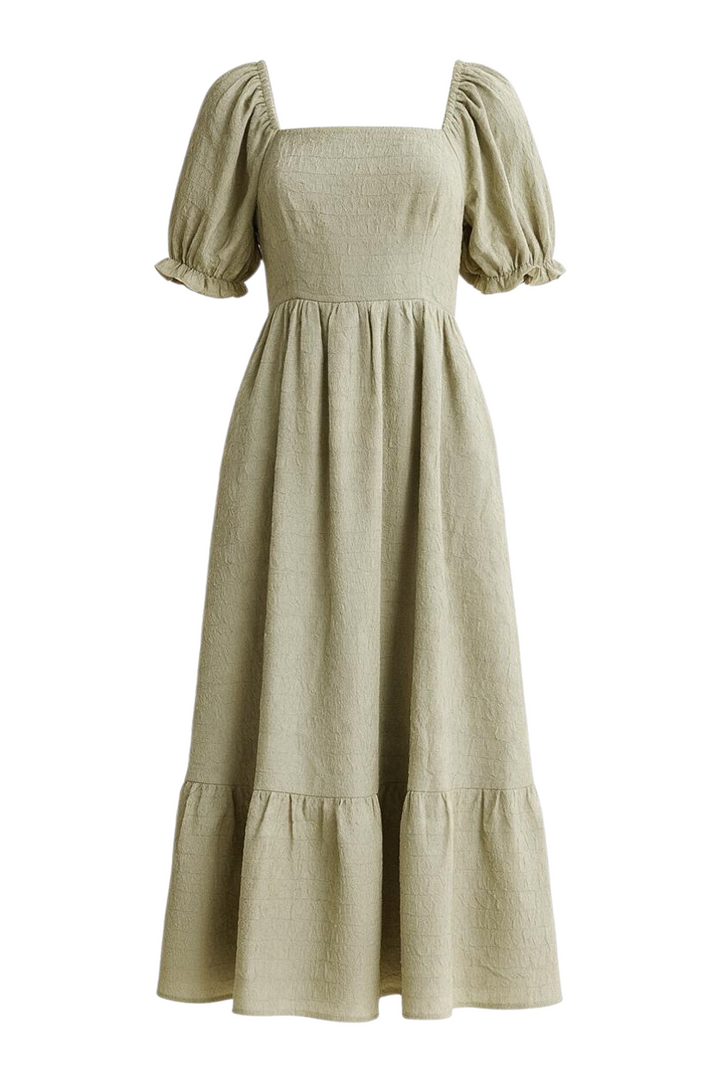 Grace Dress - Sage/Ivory