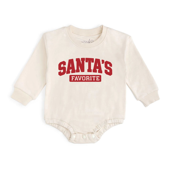 Santa's Favorite Puff Ink Romper