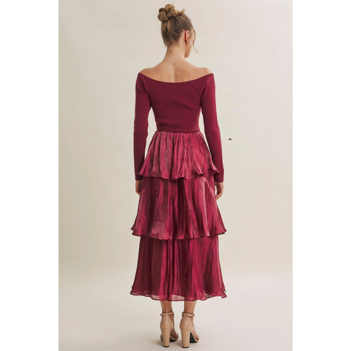 Saskia Dress - Burgundy