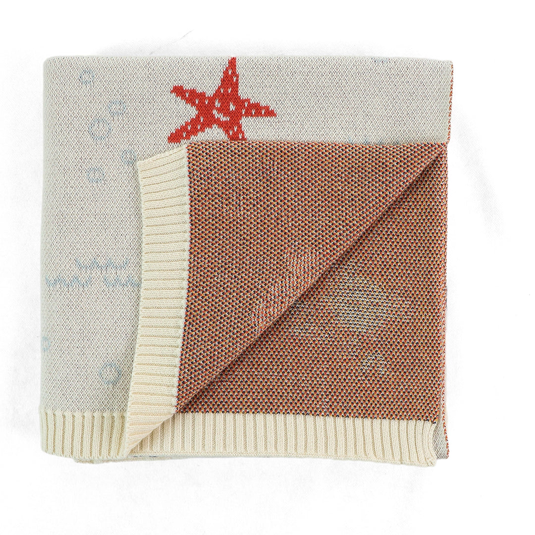 Jacquard Knit Baby Blanket