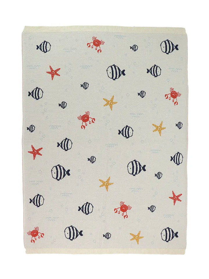 Jacquard Knit Baby Blanket