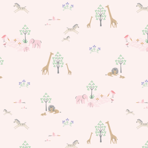 Pink Serene Safari Baby Blanket