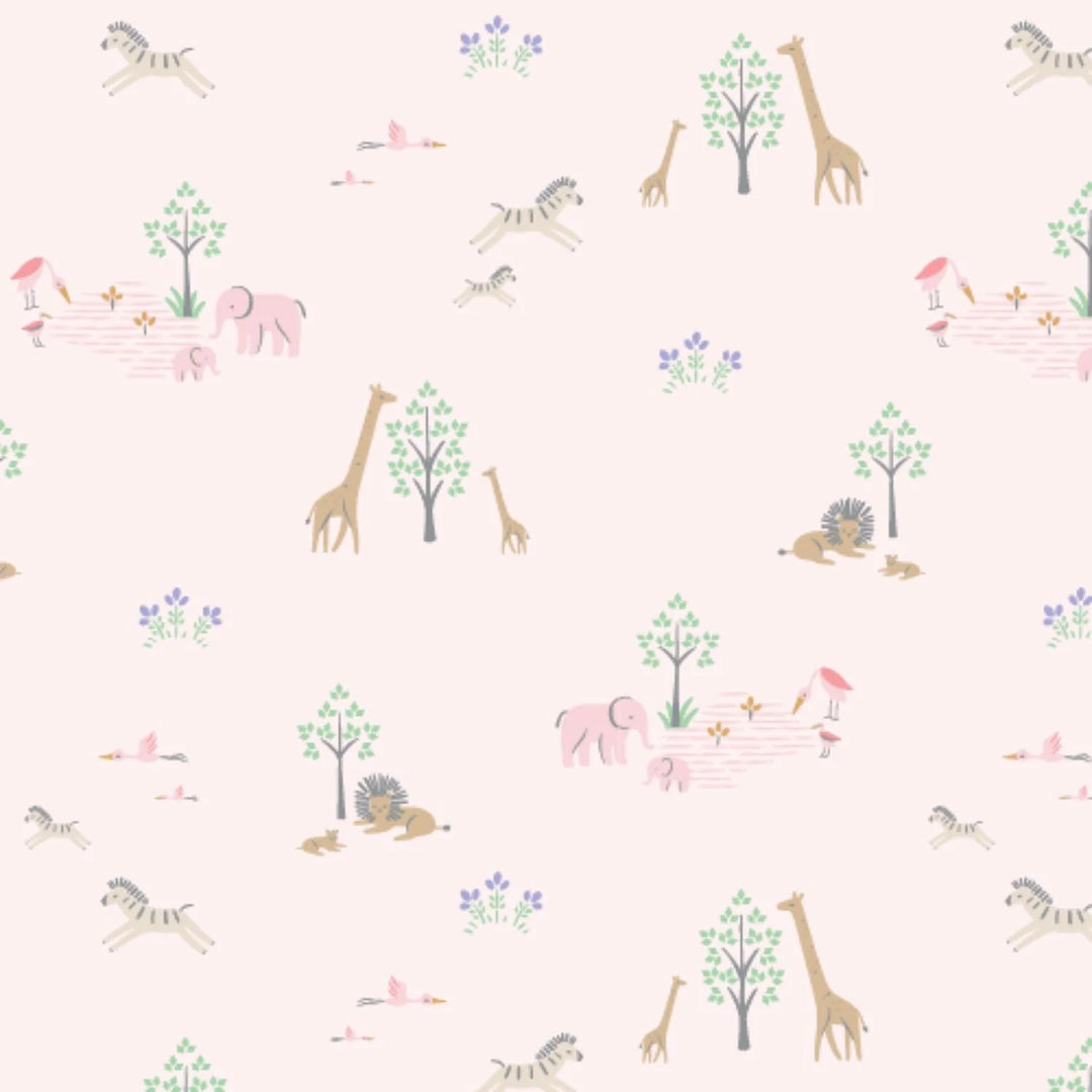 Pink Serene Safari Gown & Hat Set