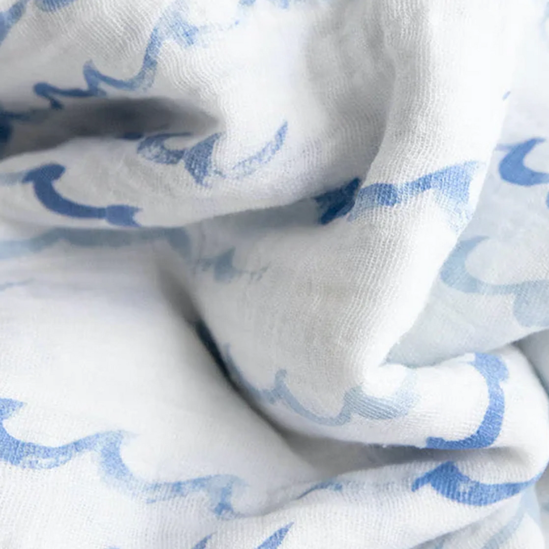 Shark Cotton Muslin Swaddles 3PK