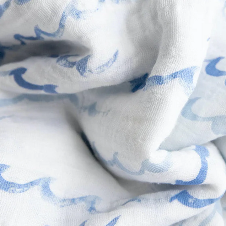 Shark Cotton Muslin Swaddles 3PK