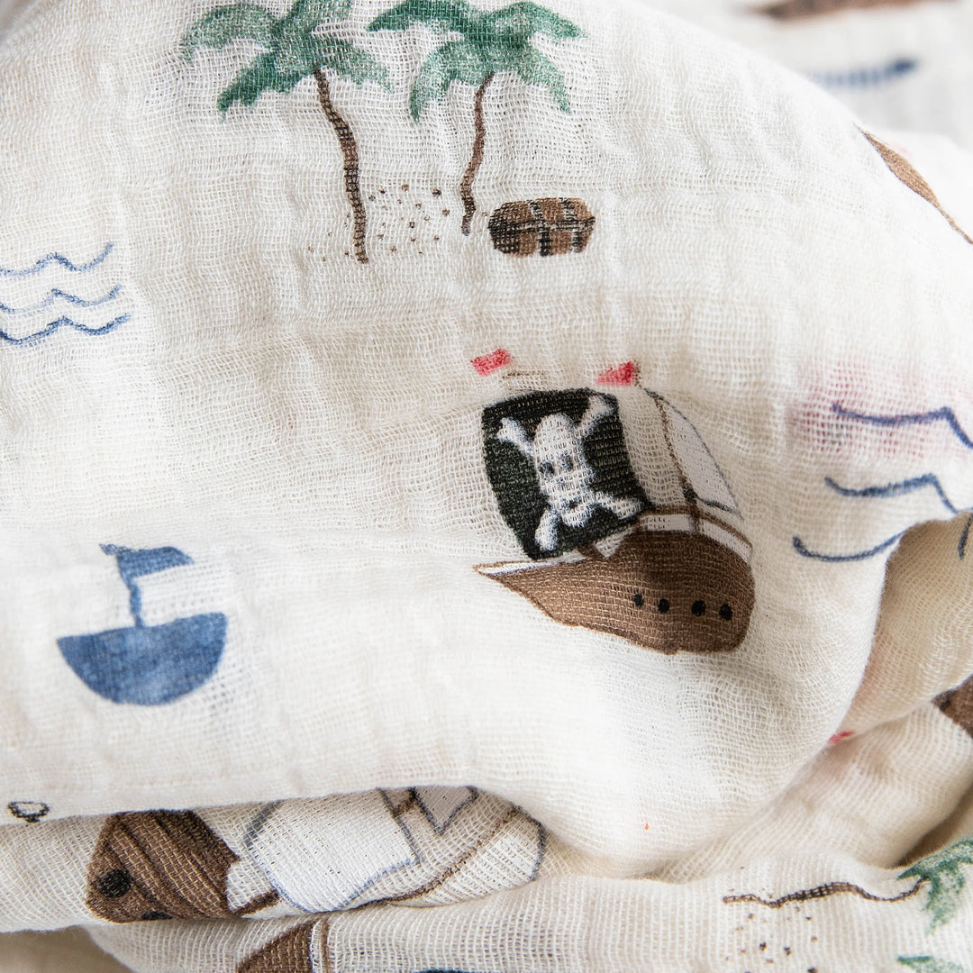Shark Cotton Muslin Swaddles 3PK
