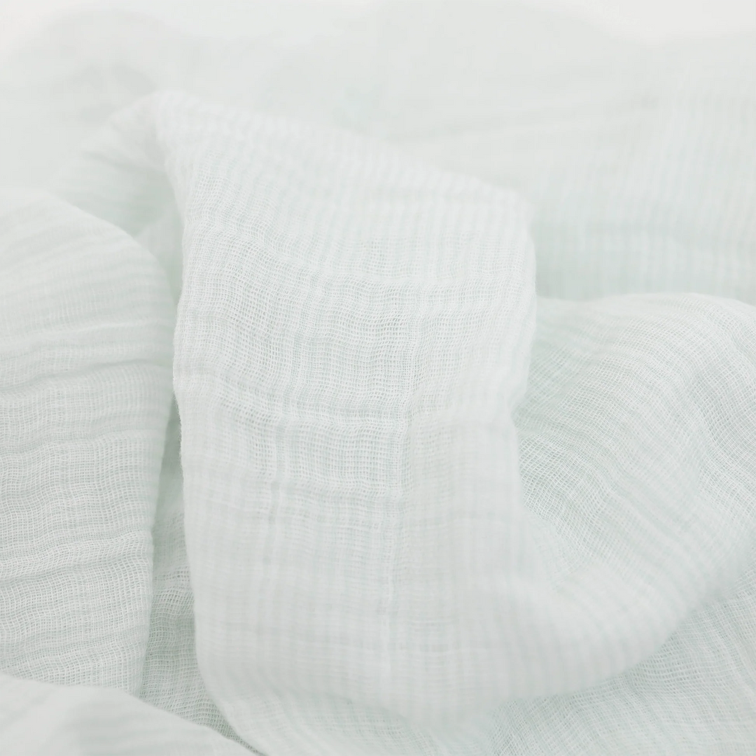 Pale Pinstripe Cotton Muslin Swaddle