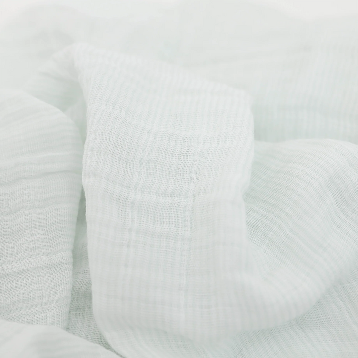Pale Pinstripe Cotton Muslin Swaddle
