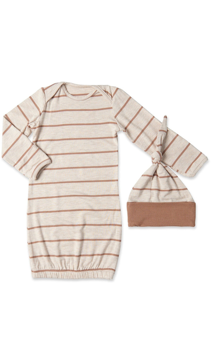 Carolyn 4-Piece Mocha Stripe