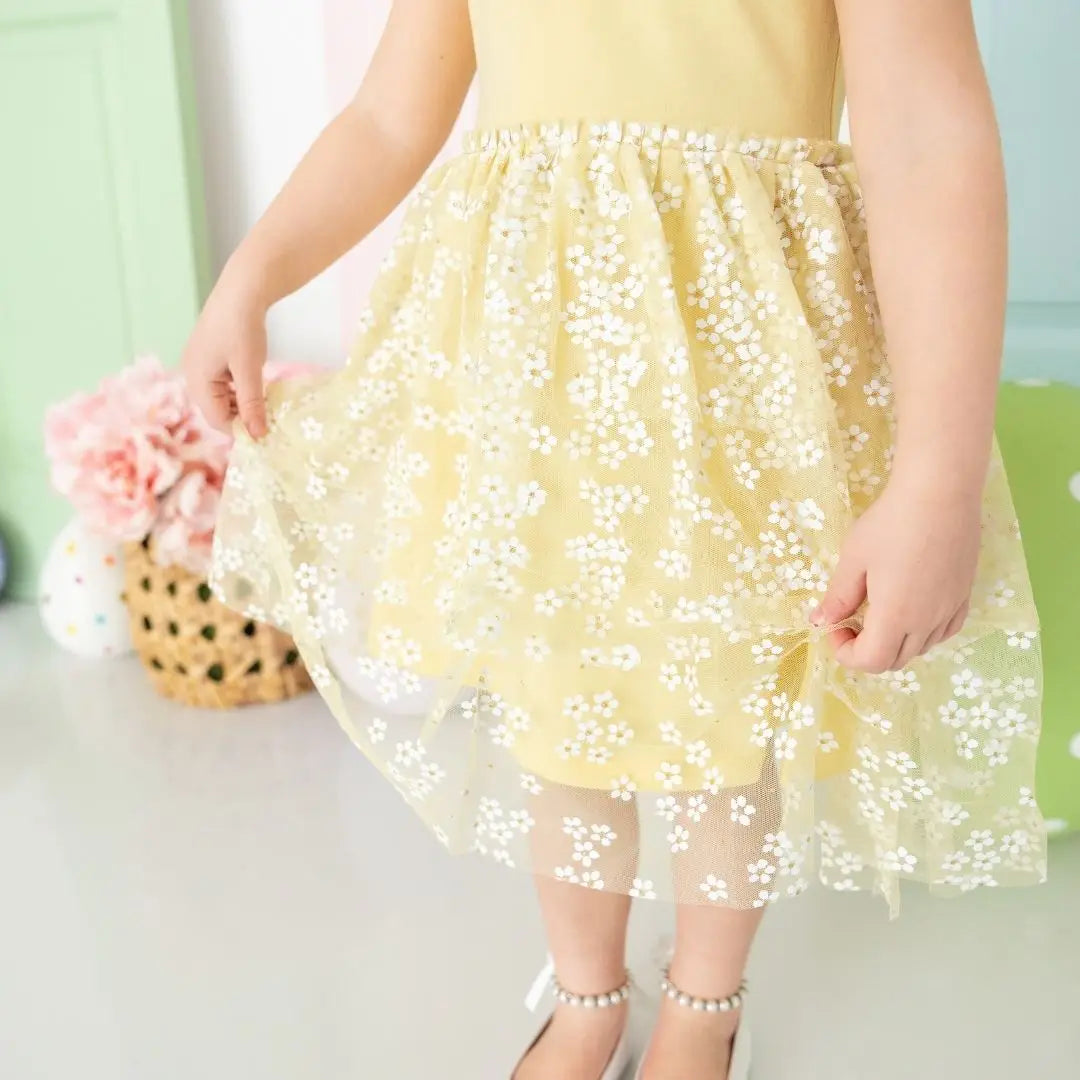 Ditsy Daisy Dress - Sunshine