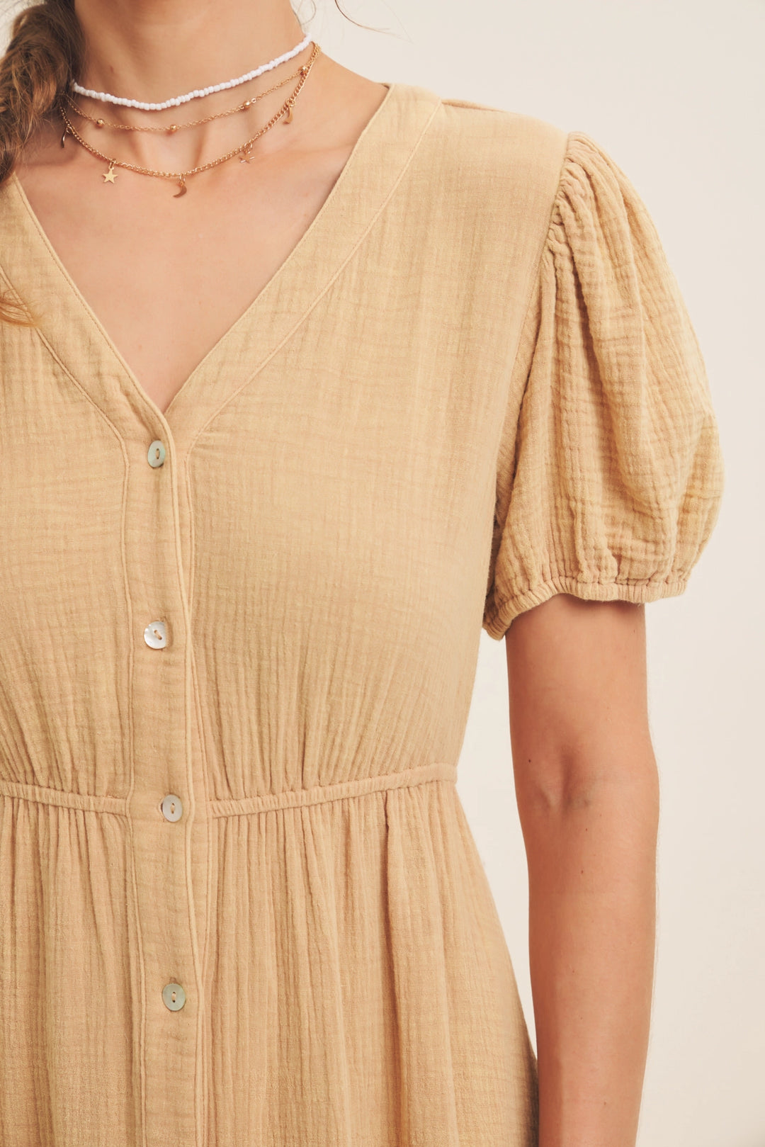 Marina Dress - Antique Tan