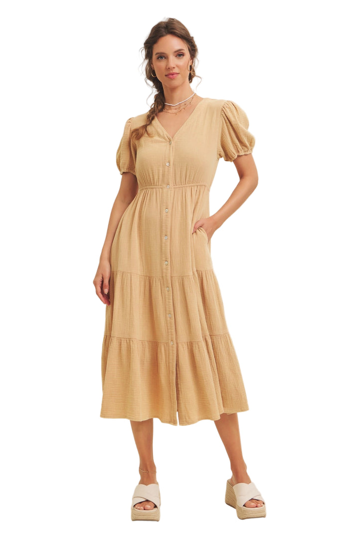 Marina Dress - Antique Tan