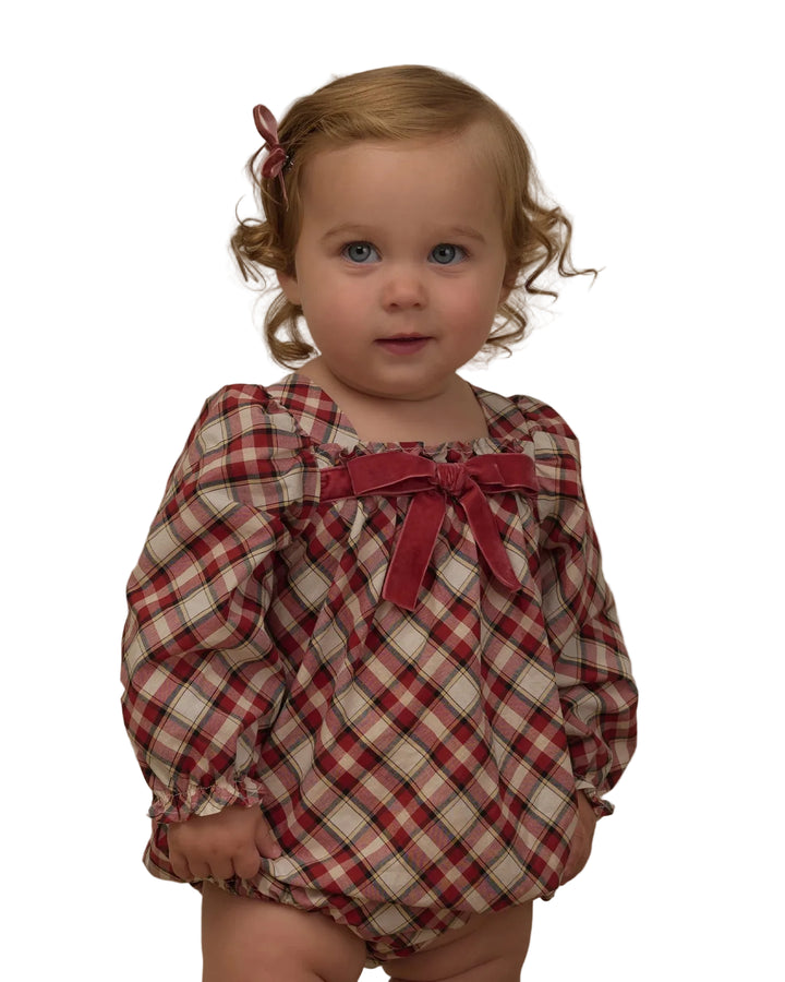 Annette Romper - Holiday Tartan