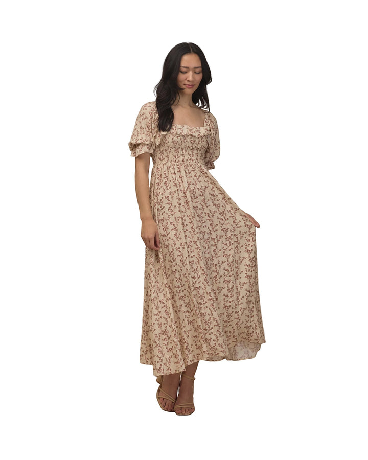 Birdie Dress Women's - Floral Toile