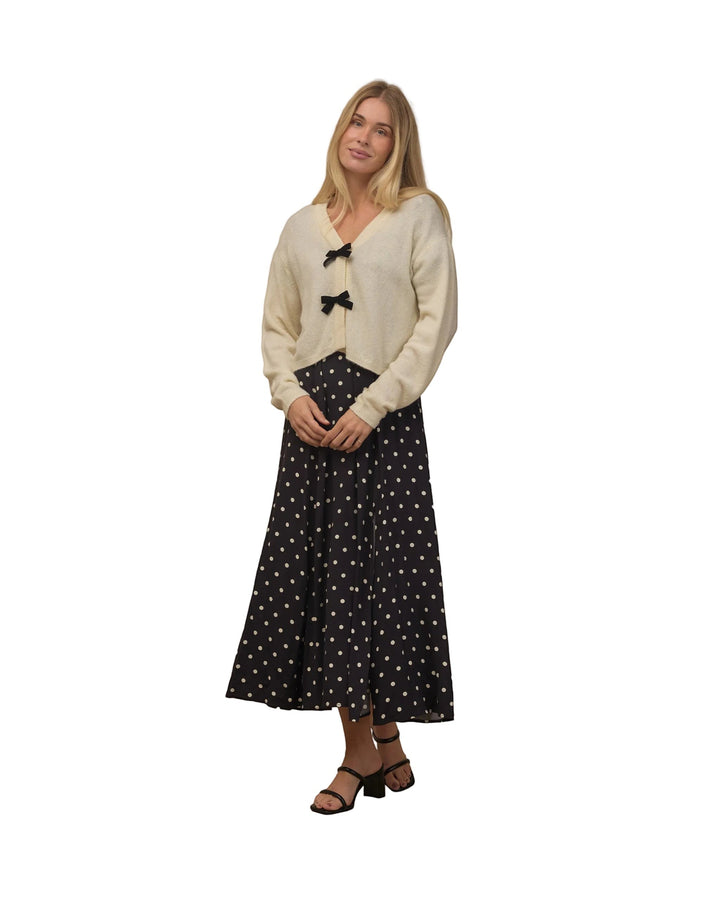 Bow Cardigan Women's - Ivory