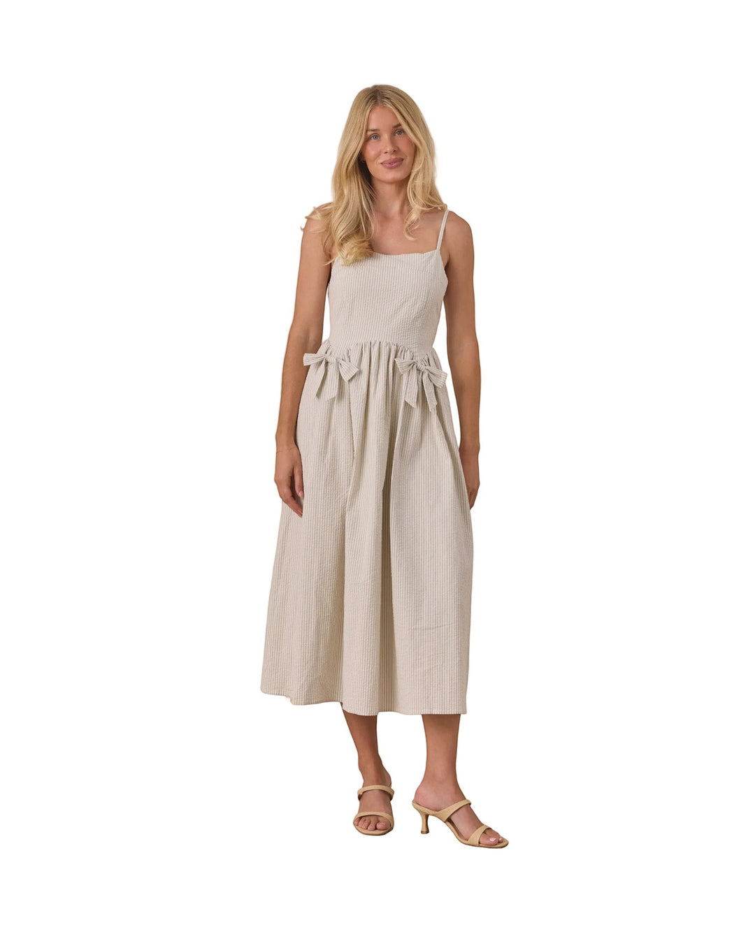 Beatrice Dress - Sky Stripe