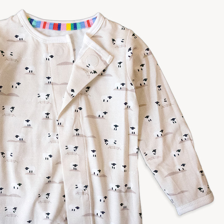 Baa Baa Baby Cream Footie