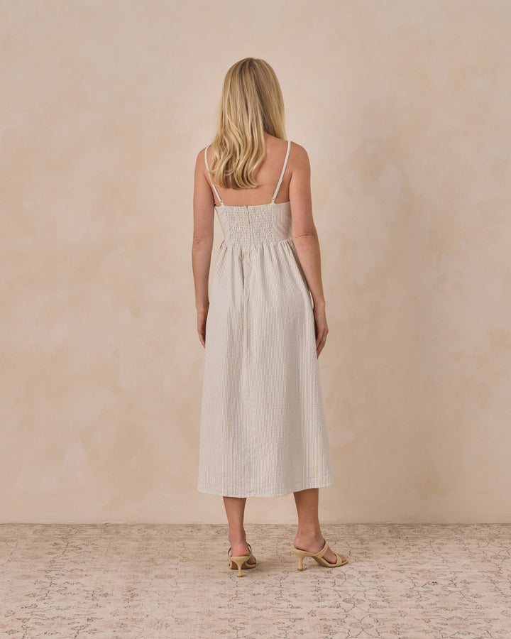 Beatrice Dress - Sky Stripe