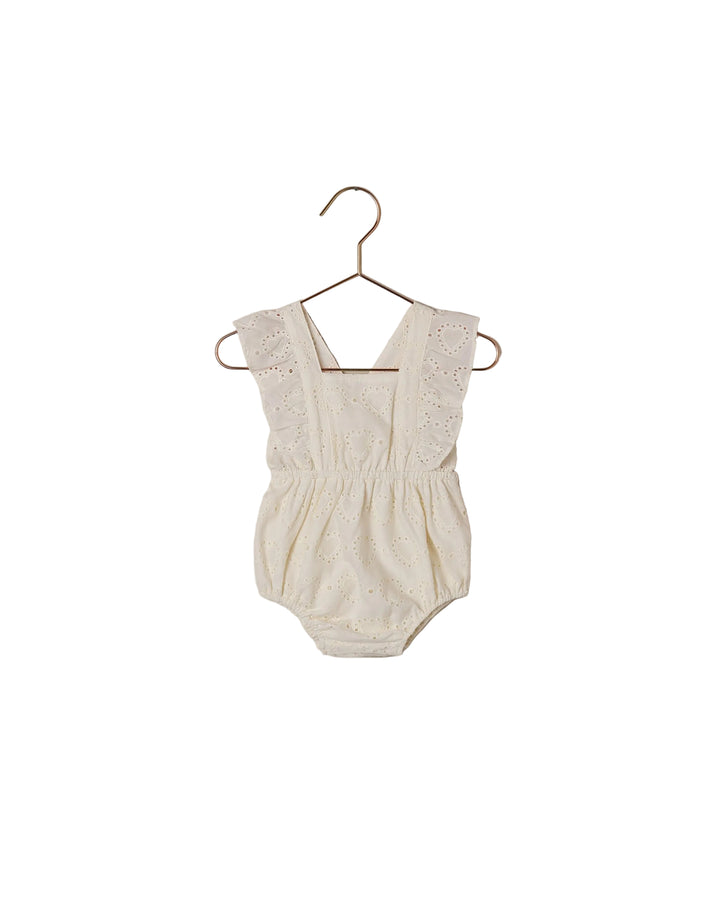 Lucy Romper - Heart Eyelet