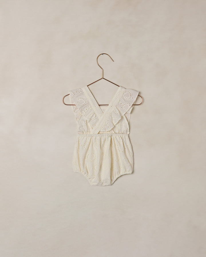 Lucy Romper - Heart Eyelet