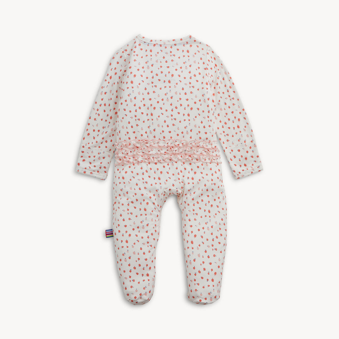 Apple Blossom Ruffle Footie