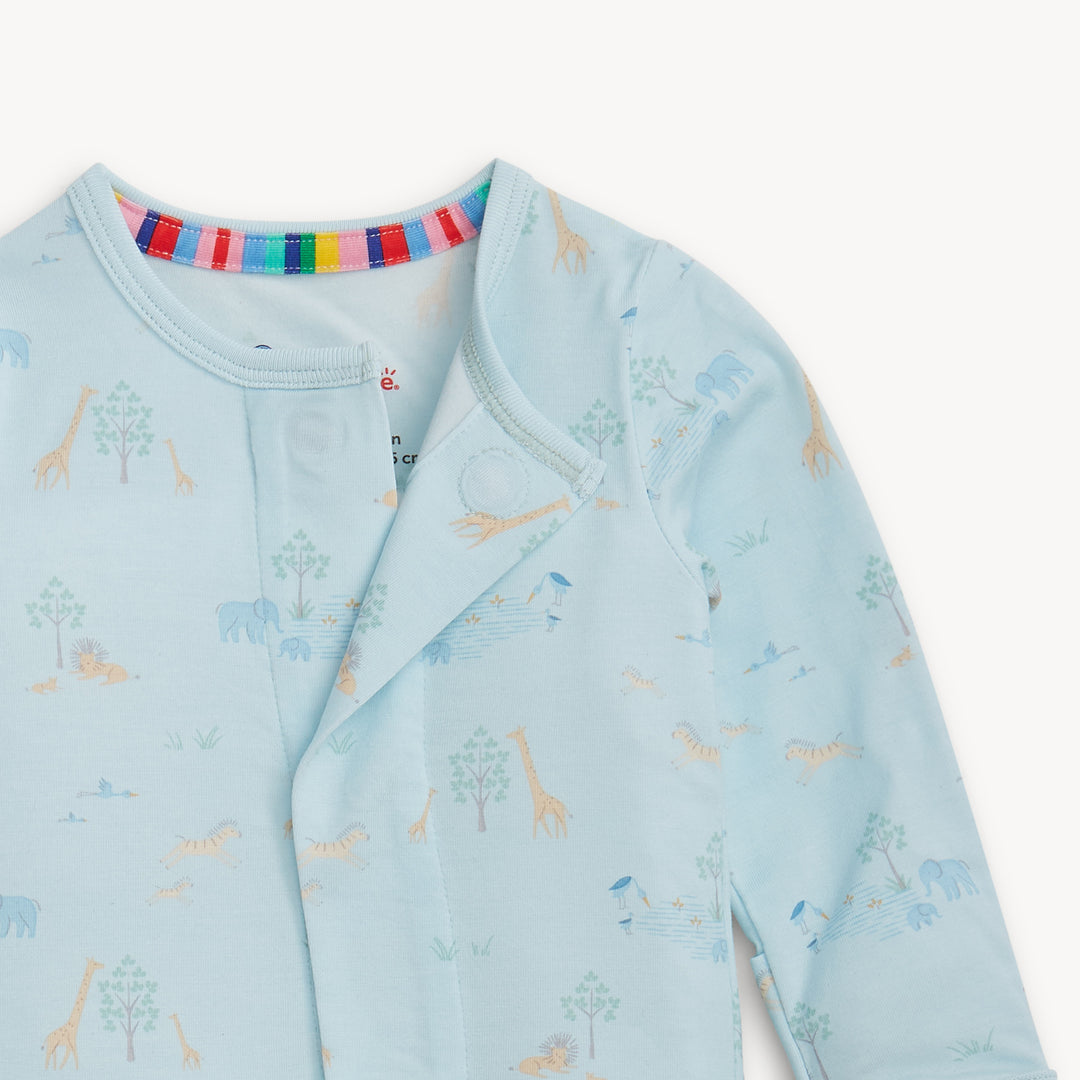 Blue Serene Safari Footie