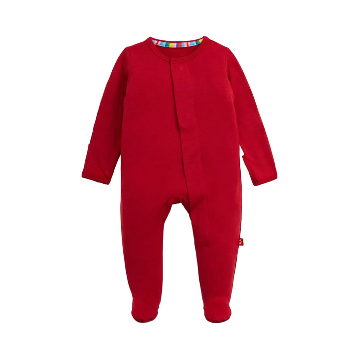 Red Solid Footie