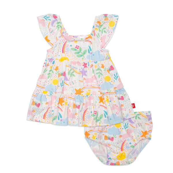 Sunny Day Vibes Magnetic Dress & Bloomer Set