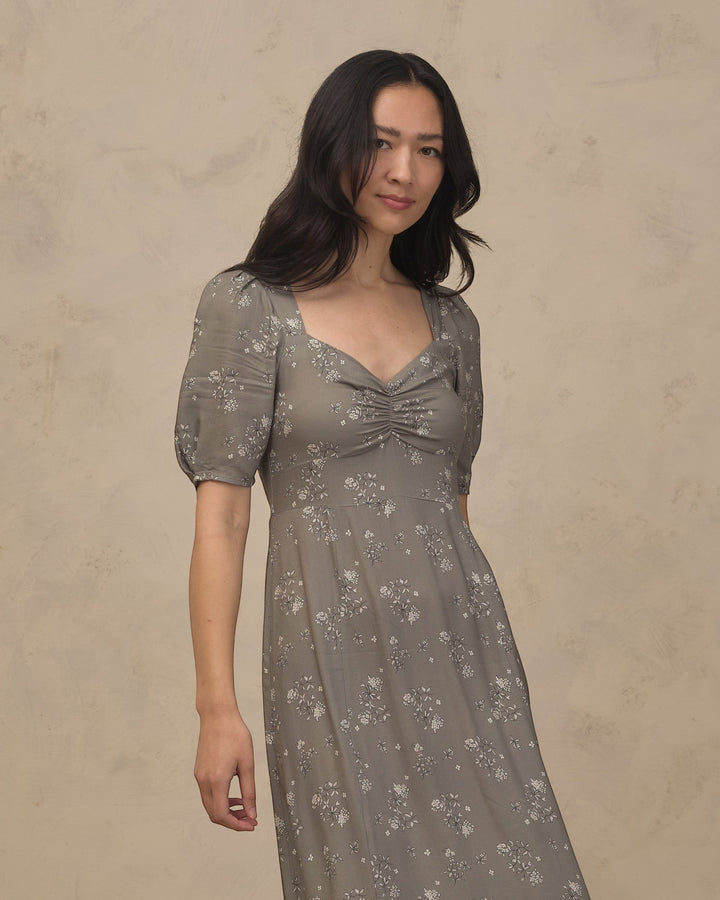 Violet Dress - Eucalyptus French Floral