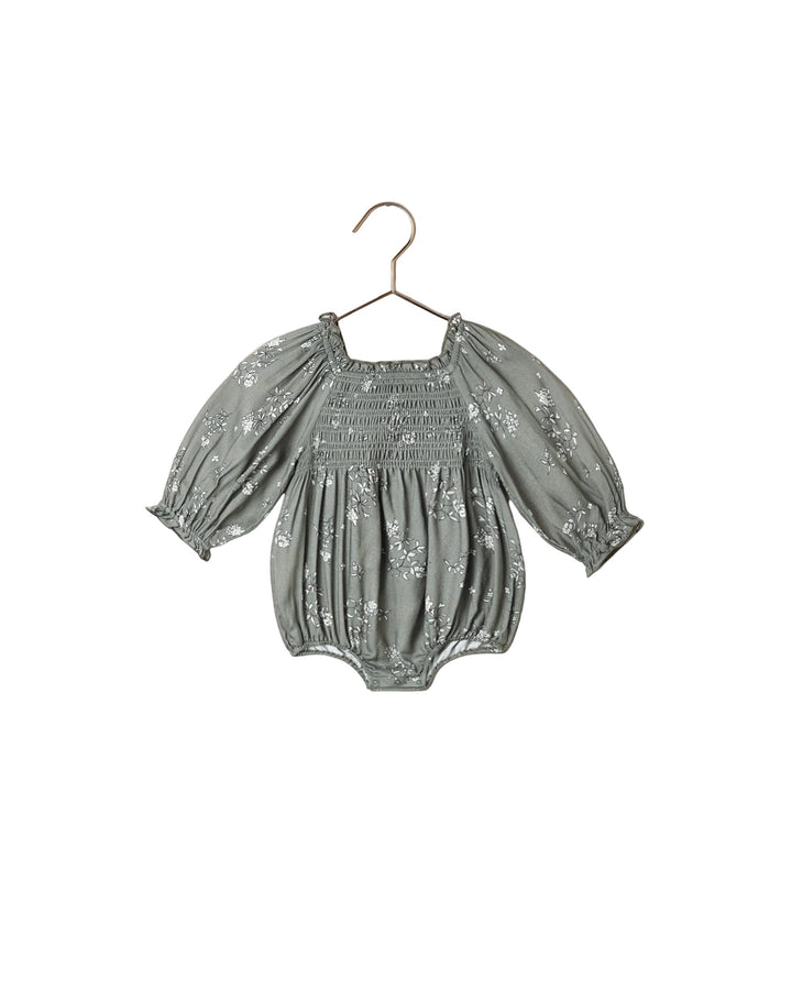 Autumn Romper - Eucalyptus French Floral