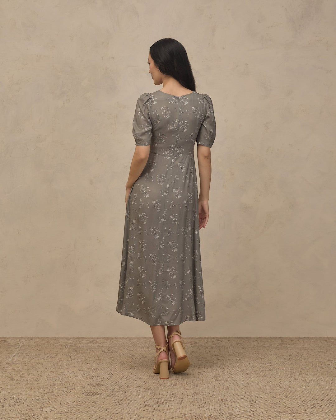 Violet Dress - Eucalyptus French Floral