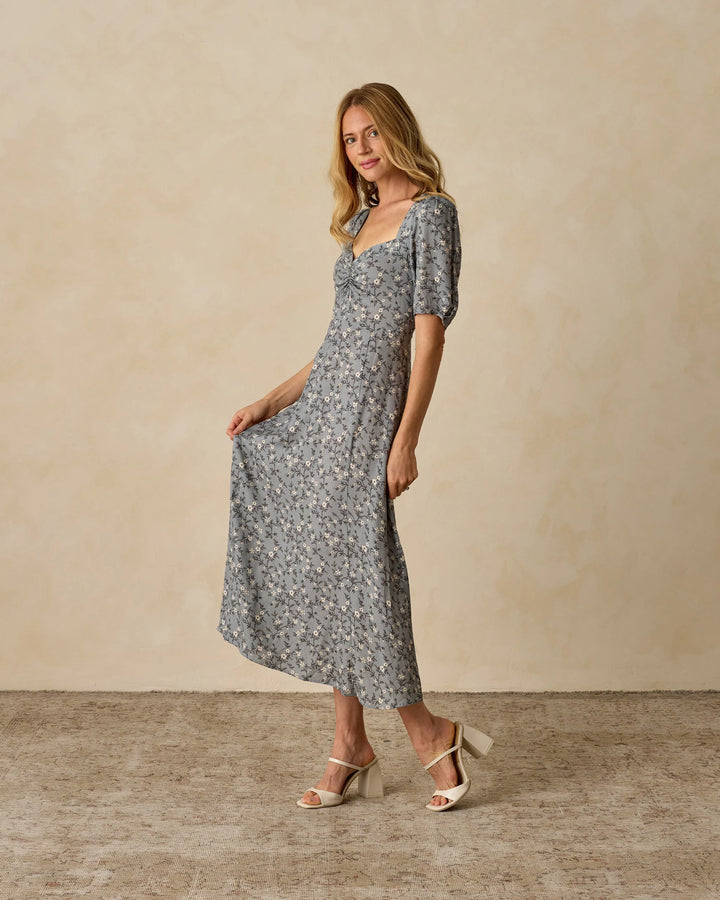 Violet Dress - French Blue Floral