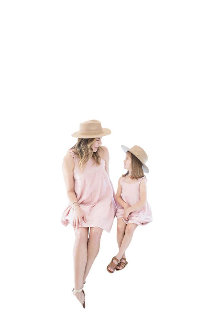 Layla - Mom Dress Dusty Pink
