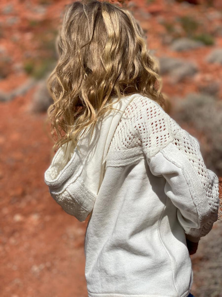 Crochet Detail Hoodie