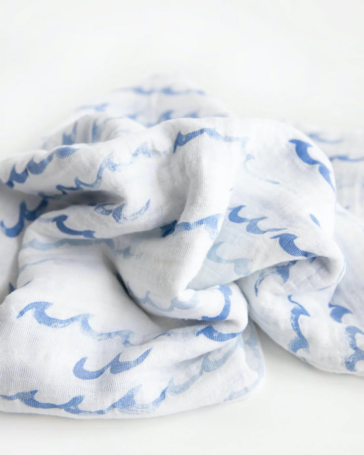 High Tide Cotton Muslin Swaddle