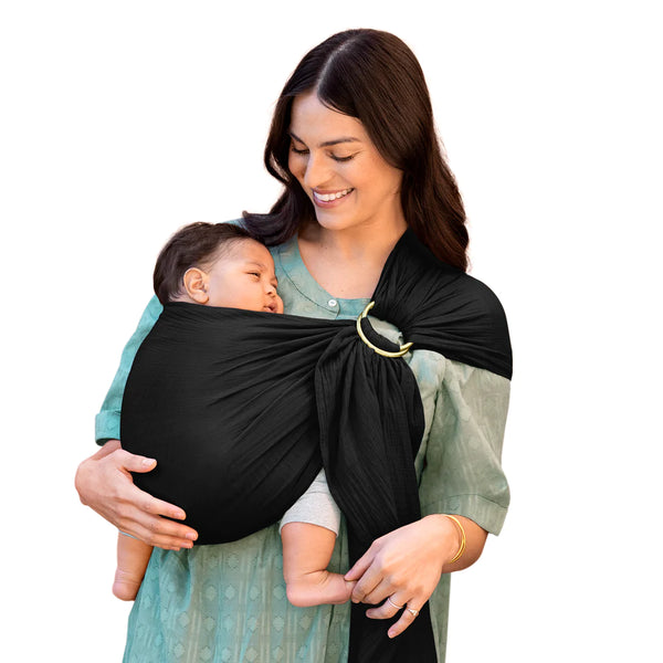Moby Ring Sling Double Gauze - Onyx