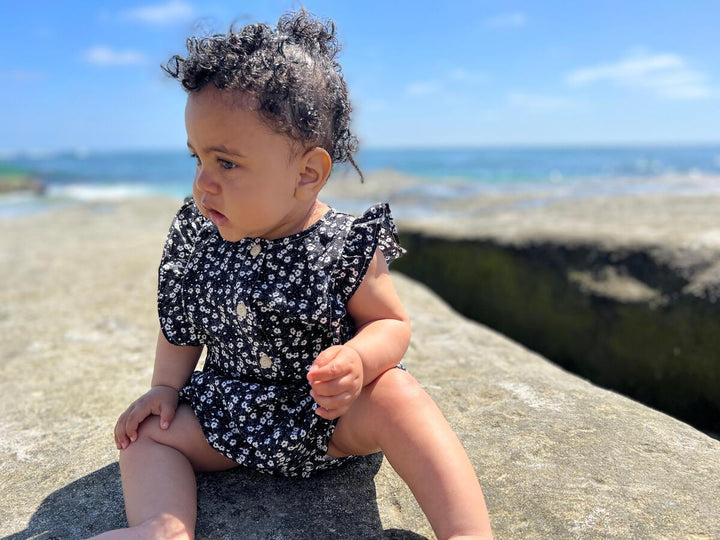 Megan Bubble - Black Floral