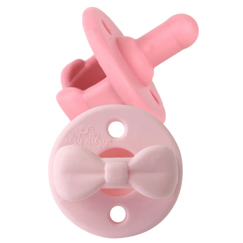 Pink Bows - Sweetie Soother Pacifier Set