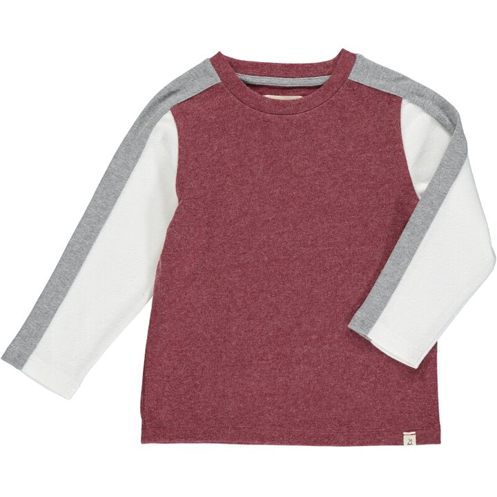 Chapin Tee - Burgundy Stripe (Sale)