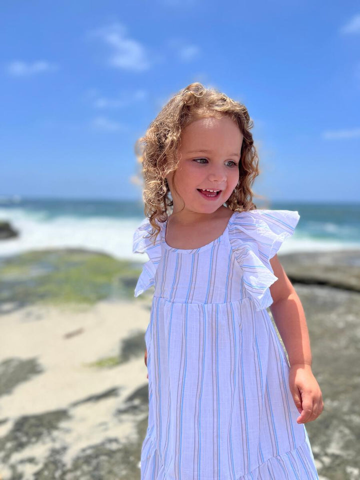 Joplin Dress - Grey/Pink/Blue