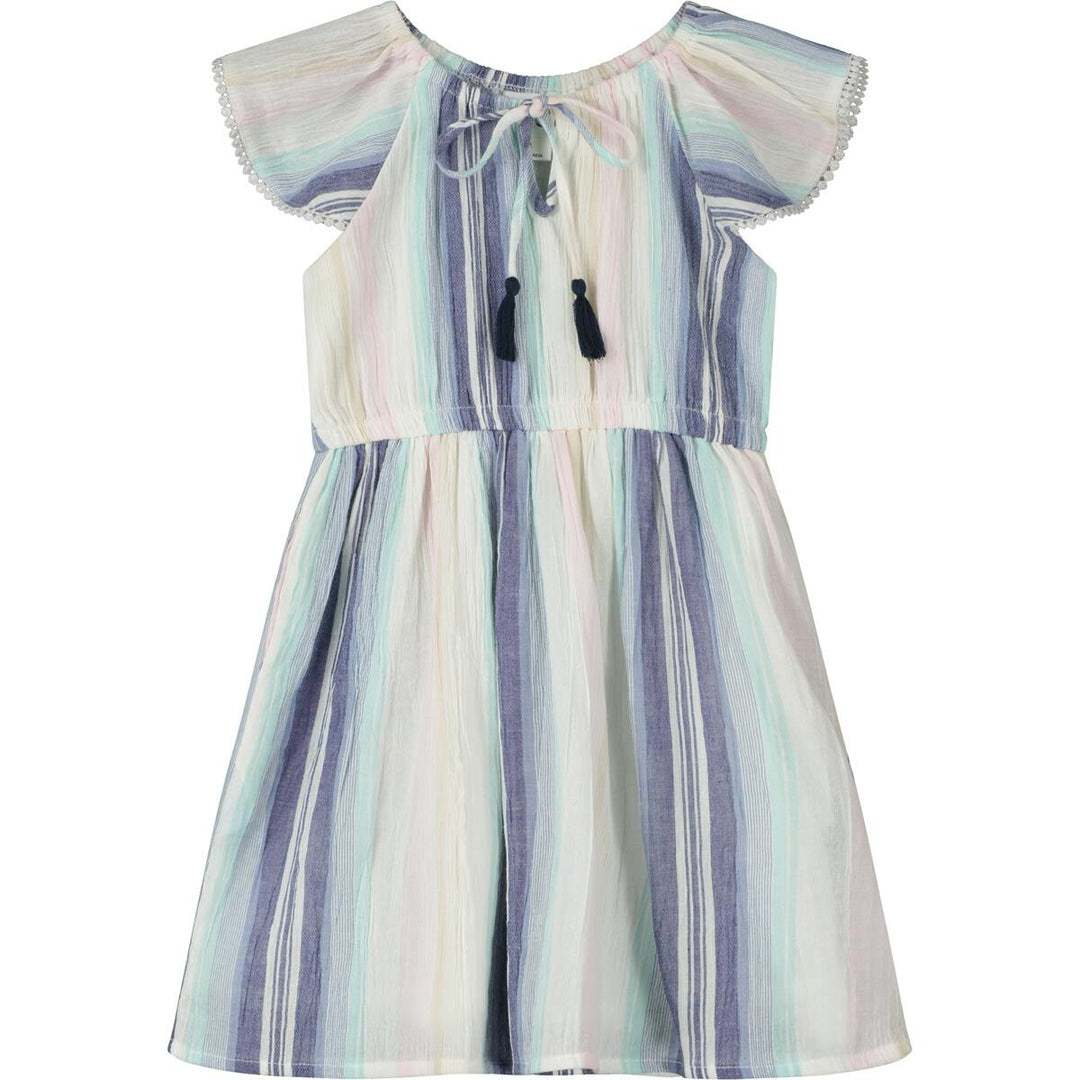 Mousehole Indigo Stripe - Mini Dress